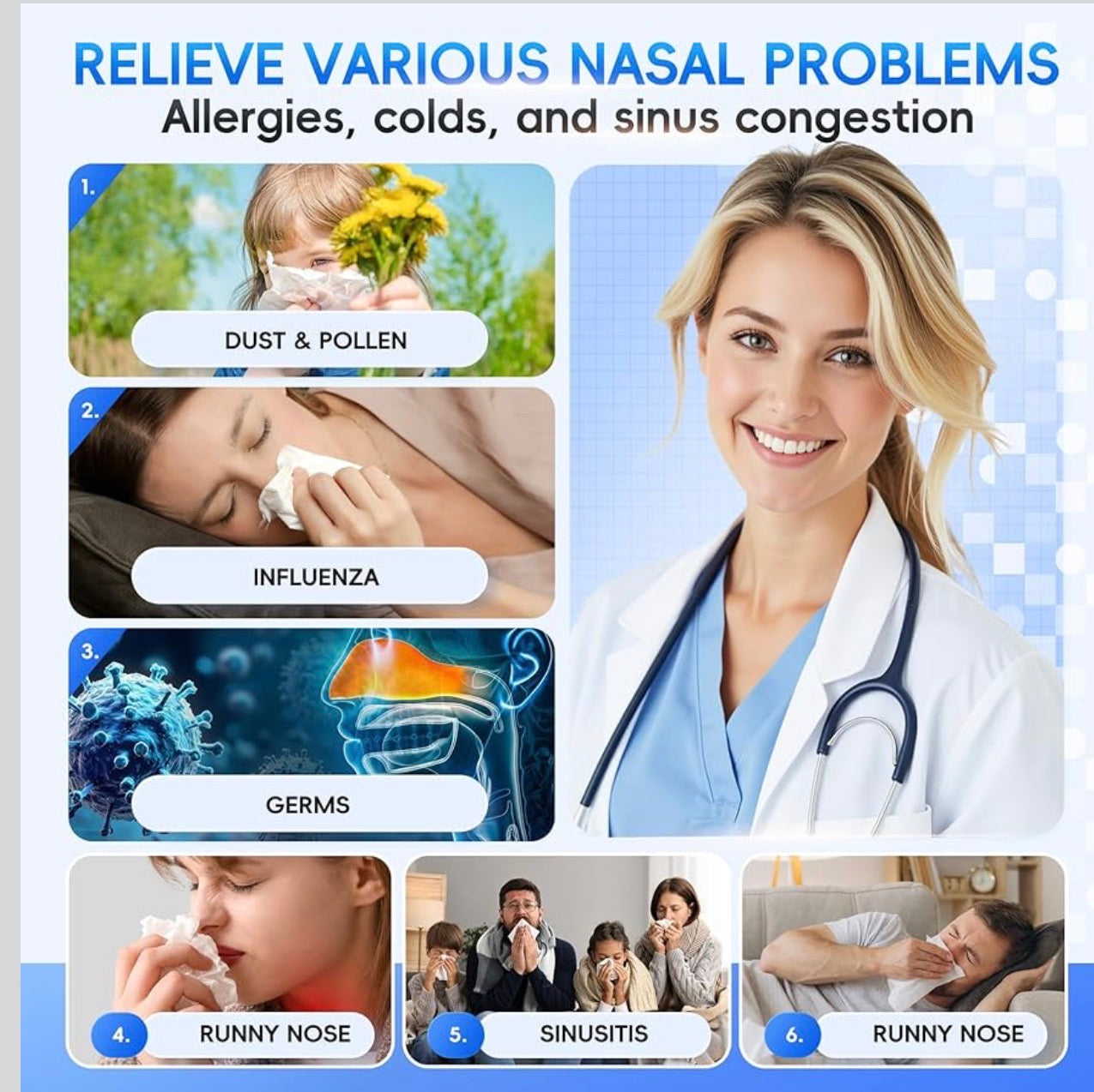 Aspirateur Nasal Électrique 2-en-1™