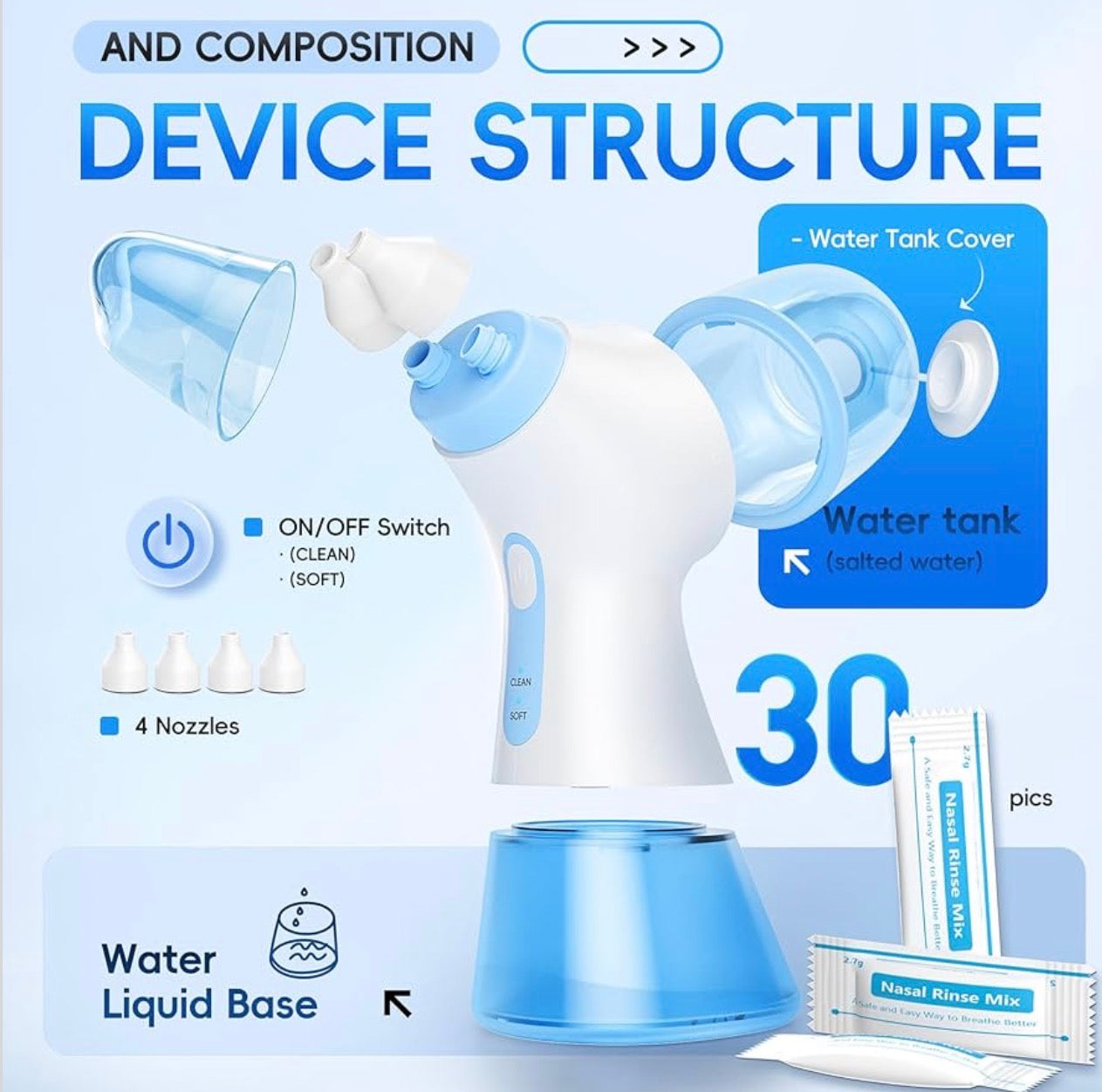 Aspirateur Nasal Électrique 2-en-1™