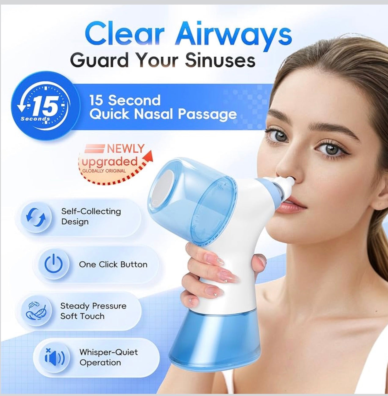 Aspirateur Nasal Électrique 2-en-1™