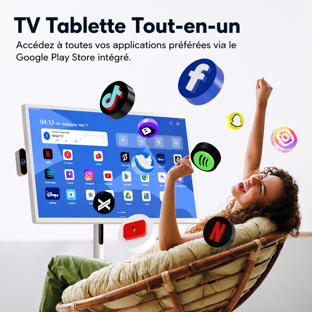 TV Portable Tactile HIGH ONE