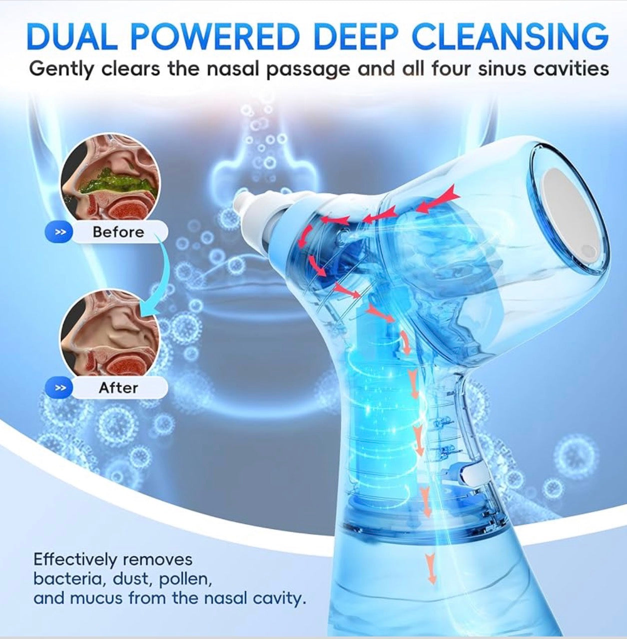 Aspirateur Nasal Électrique 2-en-1™