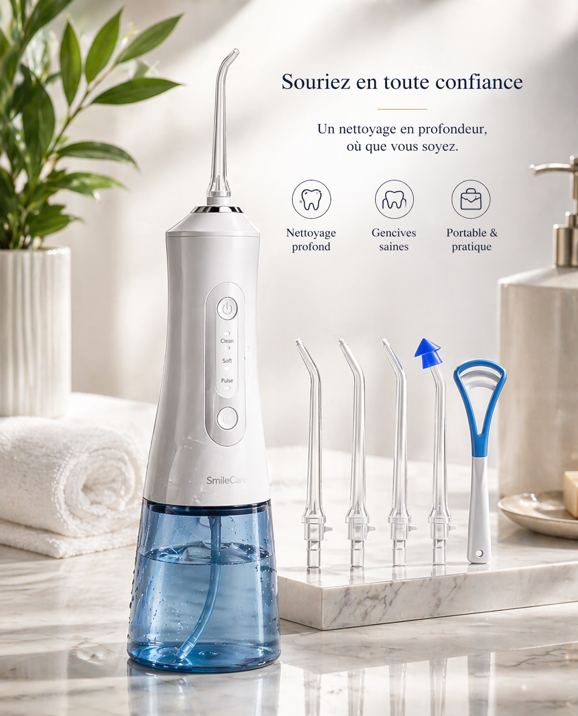Irrigador dental portátil