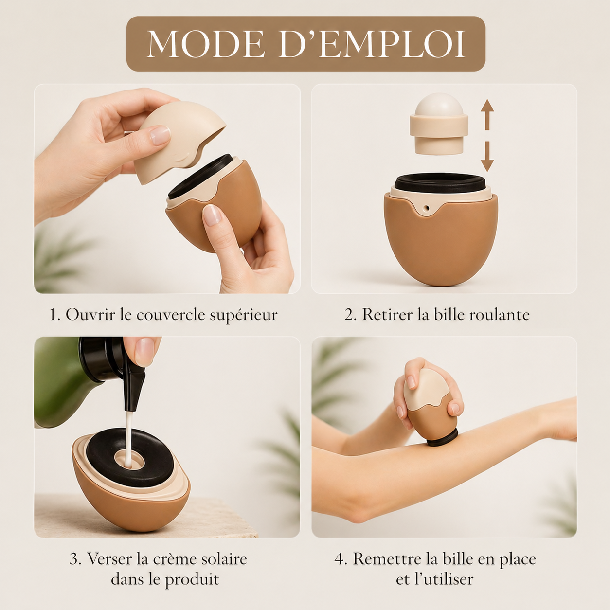 Aplicador de crema solar