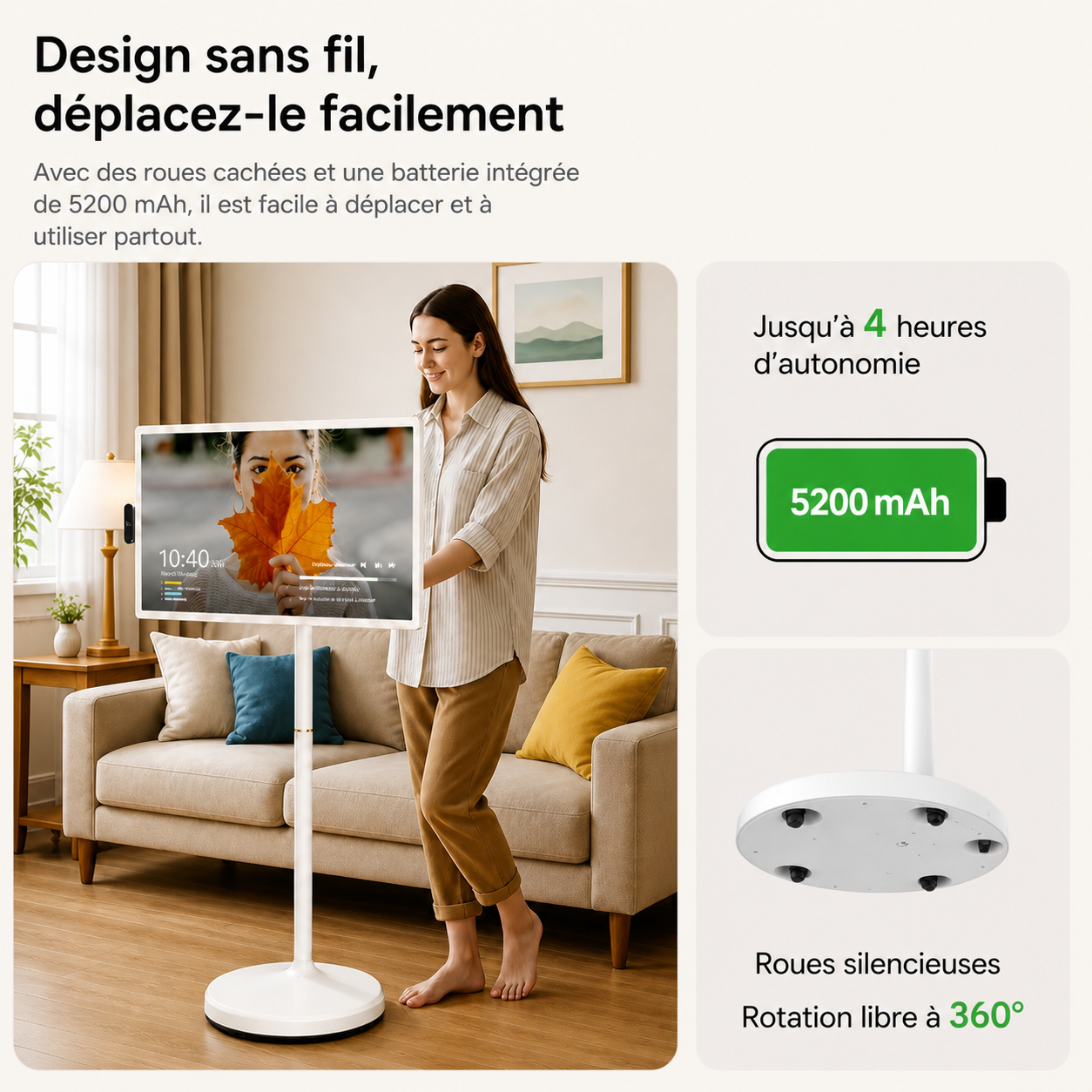 TV Portable Tactile HIGH ONE
