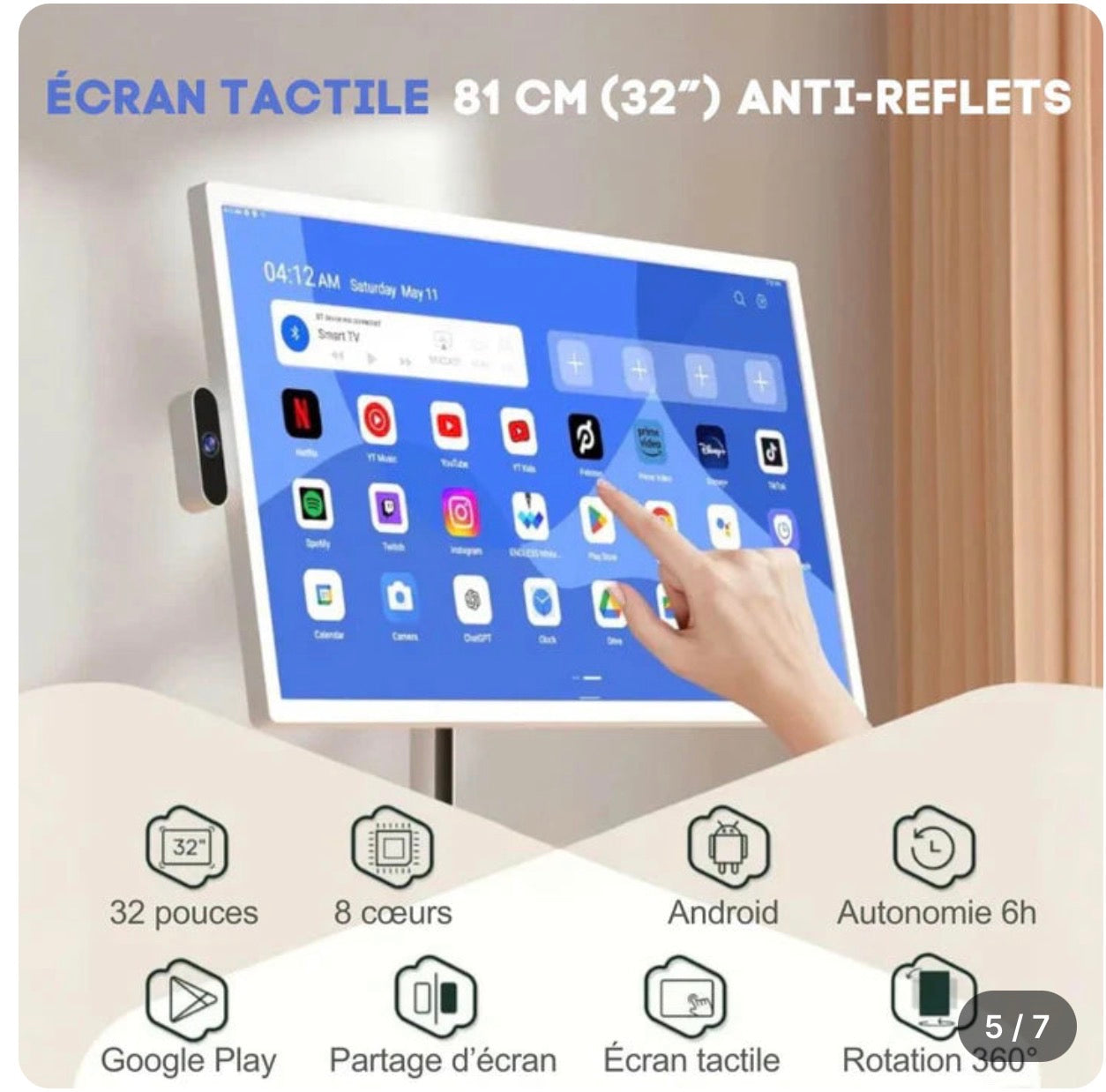 TV Portable Tactile HIGH ONE